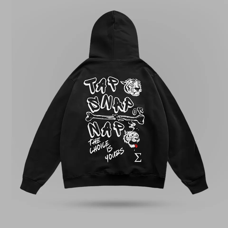 Tap Or Nap Oversize Hoodie