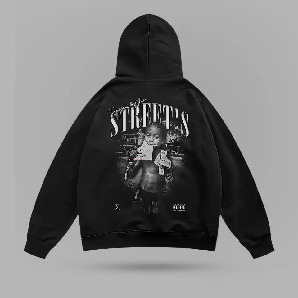 Raised By Streets Muay Thai Kid Oversize Hoodie