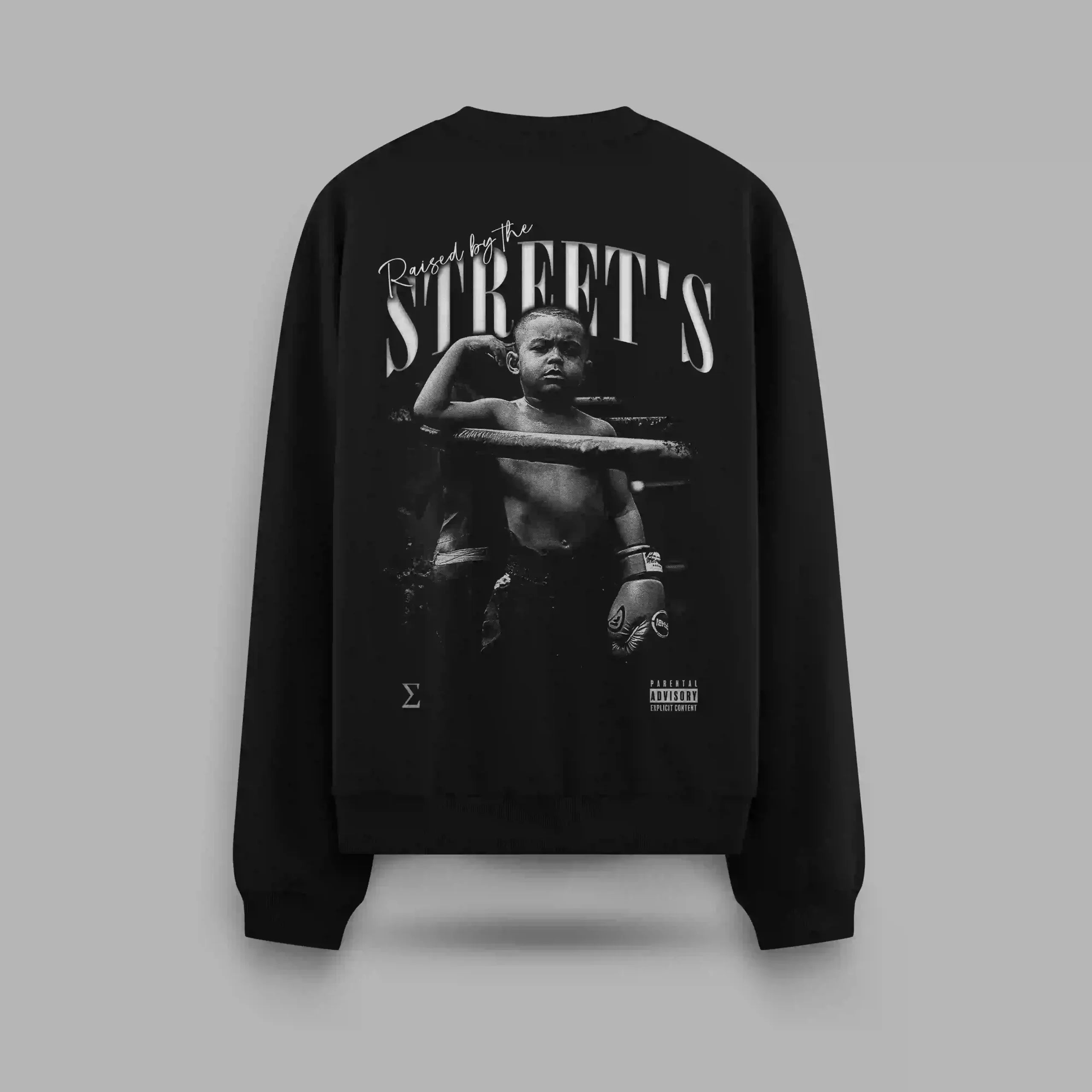 Raised By Streets Boxer Kid Oversize Sweatshirt