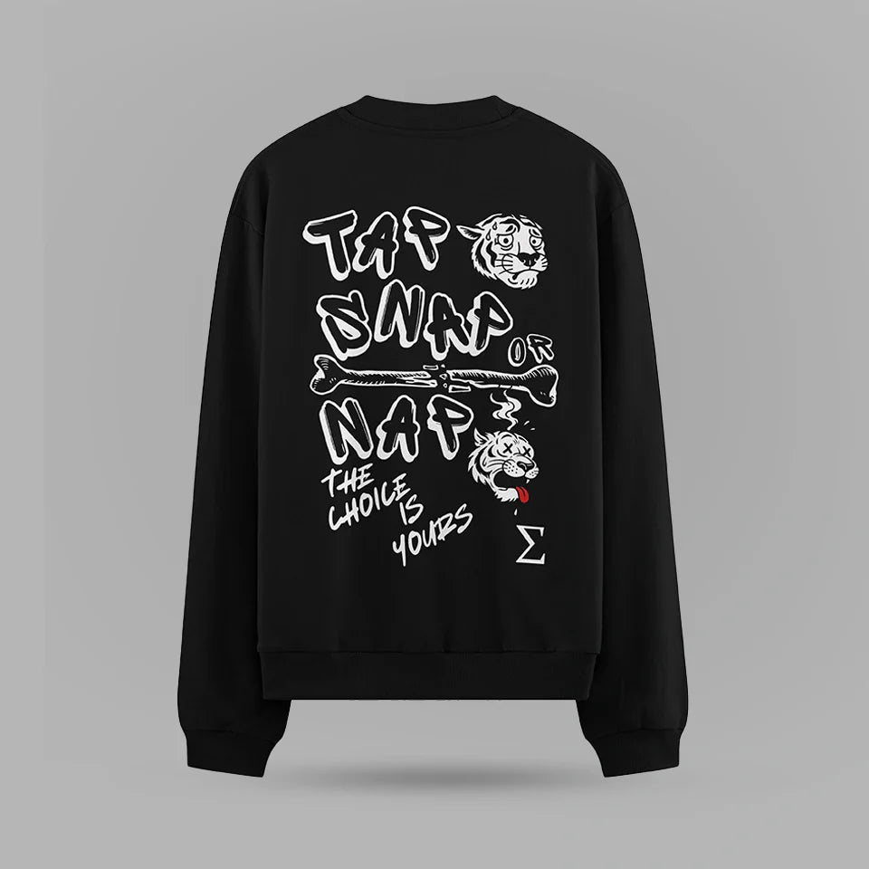 Tap Or Nap Oversize Sweatshirt