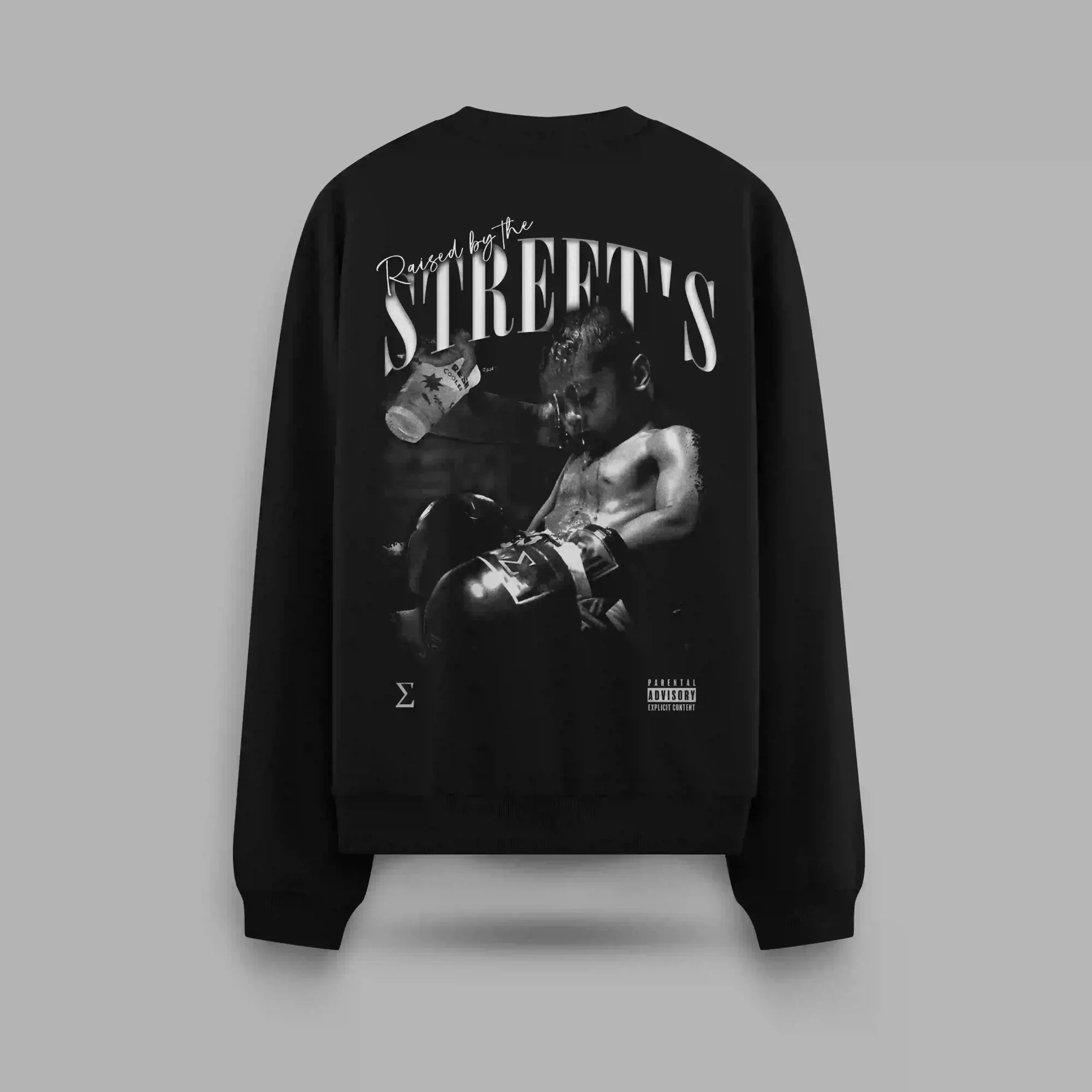 Raised By Streets Sweat And Tears Oversize Sweatshirt
