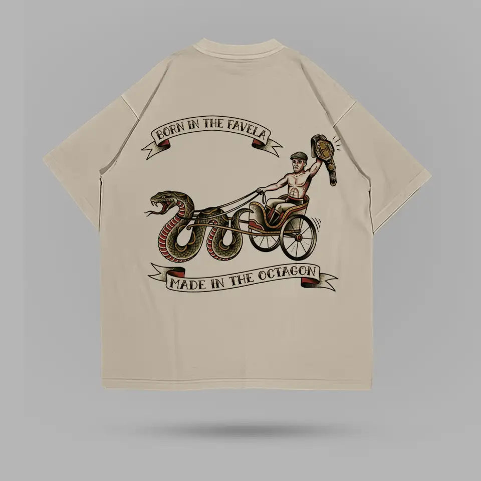 Charles Oliveira Snake Chariot Favela T-shirt