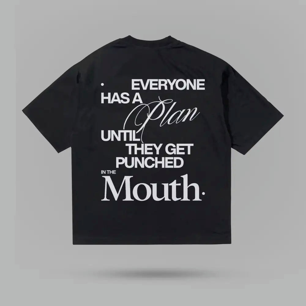 Mike Tyson Everyone Has A Plan Oversize Tshirt