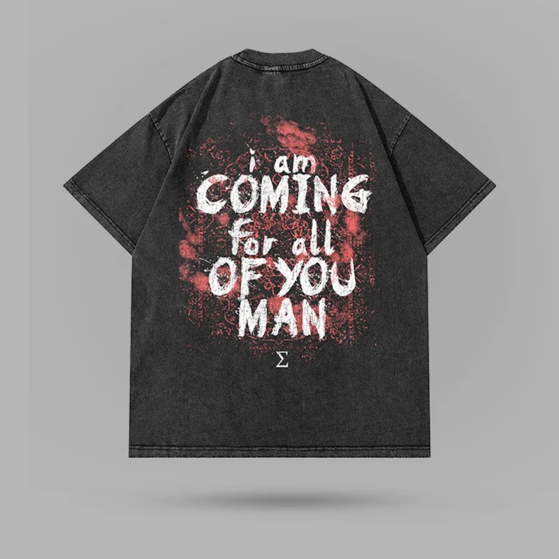 Ibo Aslan Coming For All Washed Oversize Tshirt - Image 2