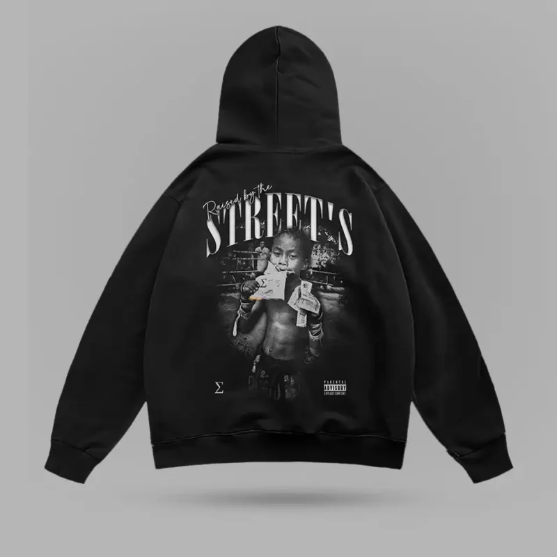 Raised By Streets Muay Thai Kid Oversize Hoodie