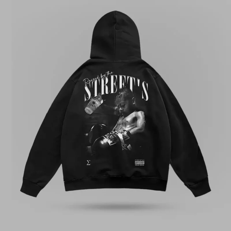 Raised By Streets Sweat And Tears Oversize Hoodie